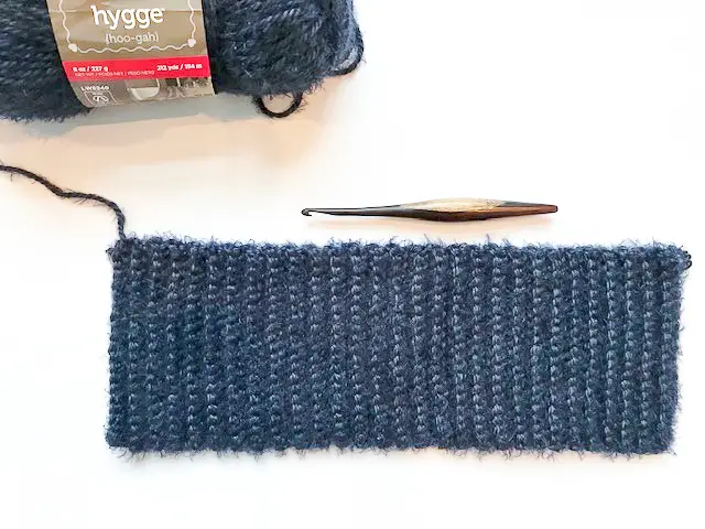 brim of chunky crochet hat pattern