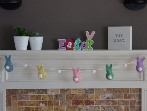 Easy Crochet Easter Bunny Garland Spring Decoration