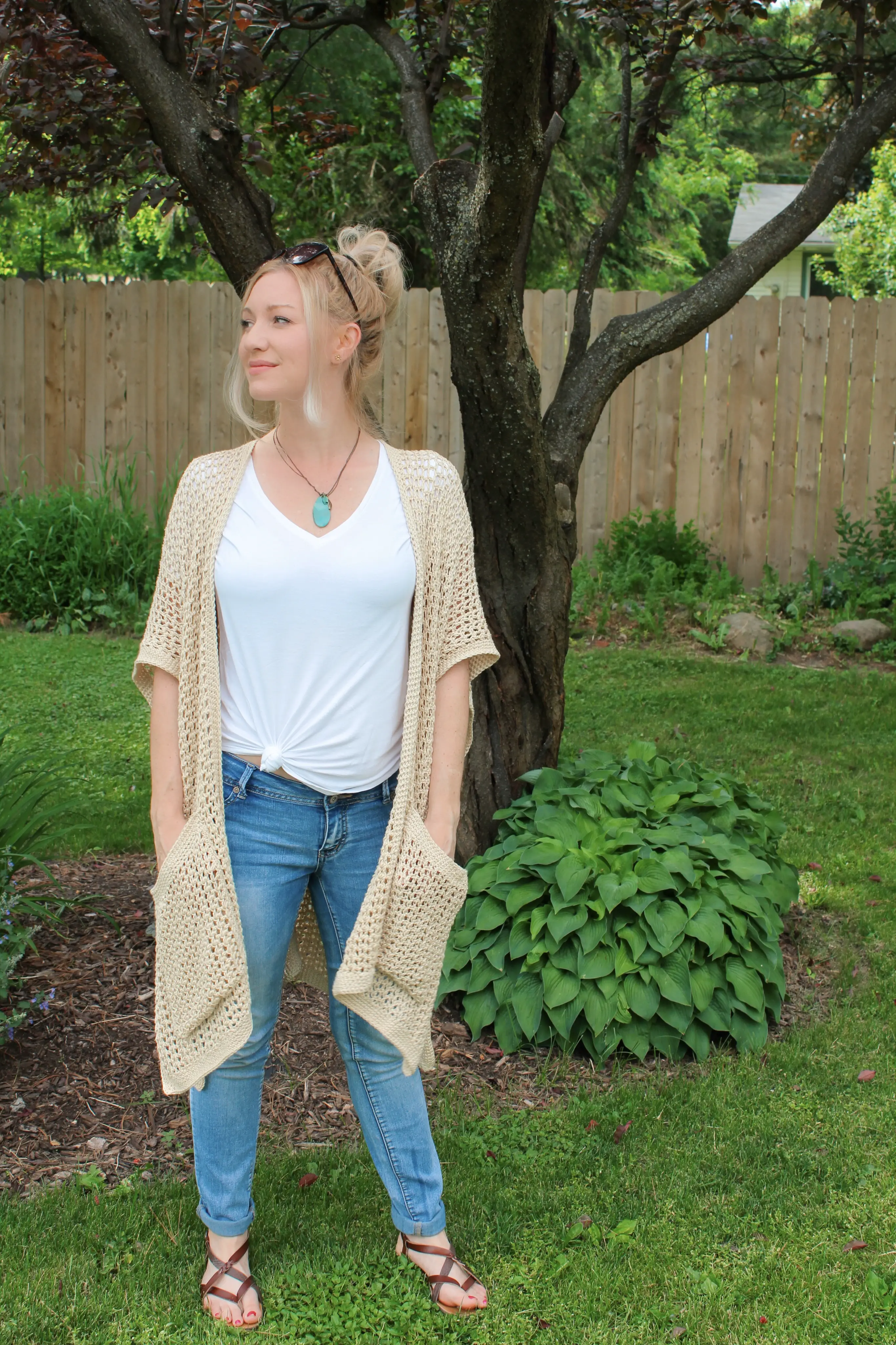 Magnolia Summer Cardigan Crochet Pattern   Free   The Knotted Nest