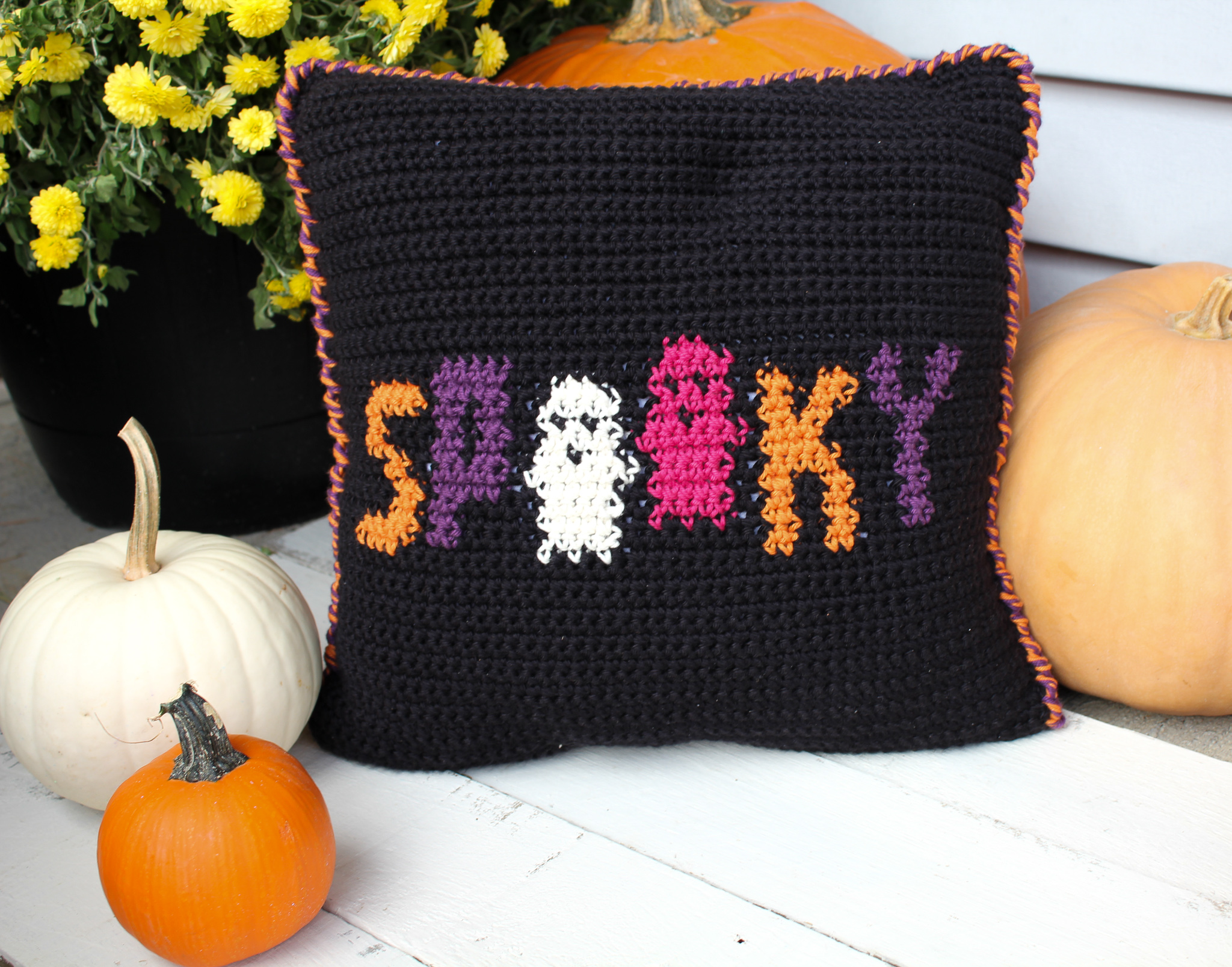 5. Spooky Pumpkin Pillow For Halloween