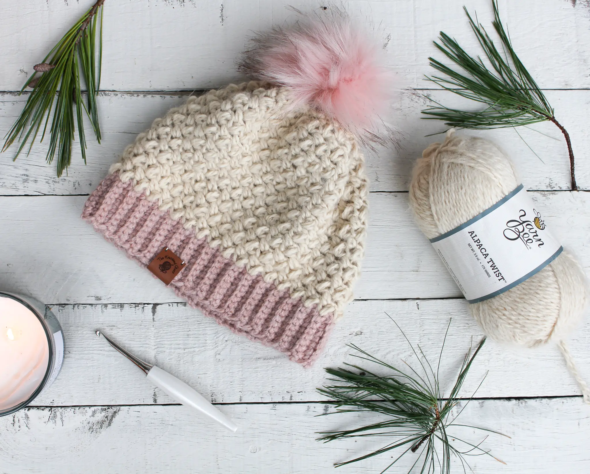 Winter Blush Beanie & Scarf - Easy Free Crochet Pattern Perfect