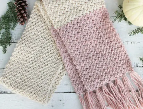 Cozy Bean Crochet Scarf Free Pattern