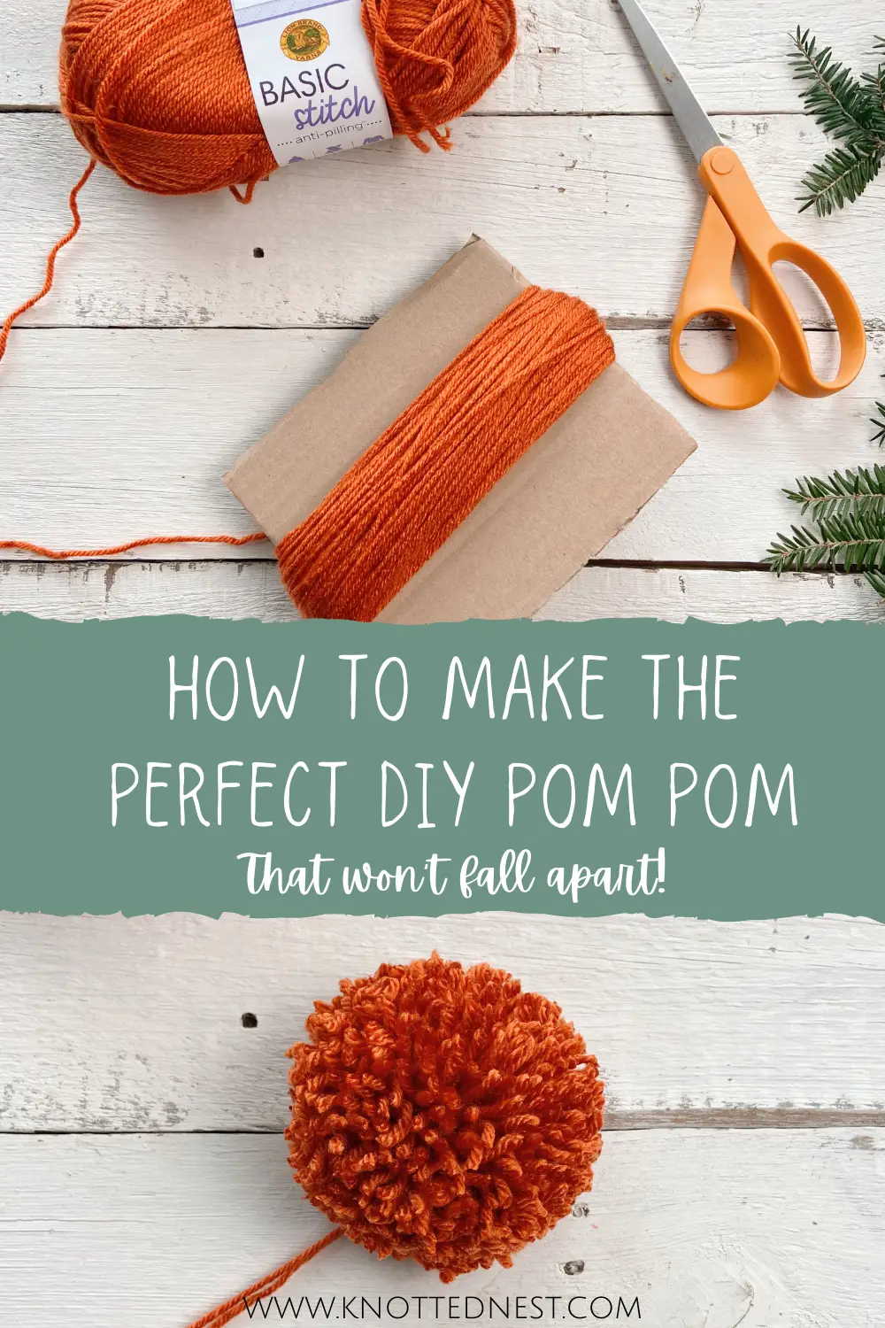 How to Make a Pom Pom That Won't Fall Apart!