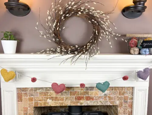 Free Crochet Pattern Valentine Hearts Crochet Garland