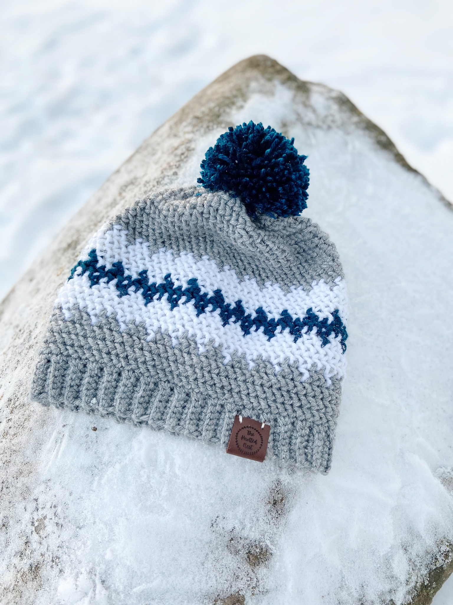 The Buddy Beanie: A Free Crochet Hat Pattern for Boys - The Knotted Nest