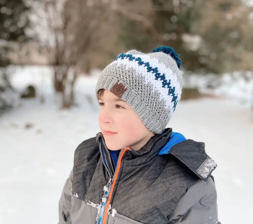 The Buddy Beanie crochet hat for boys