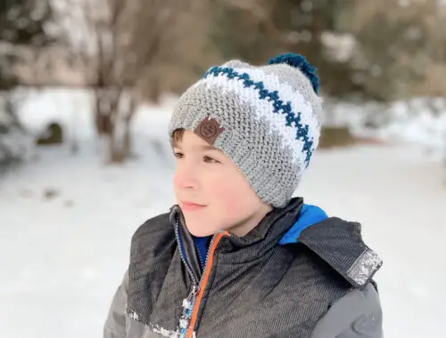 The Buddy Beanie crochet hat for boys