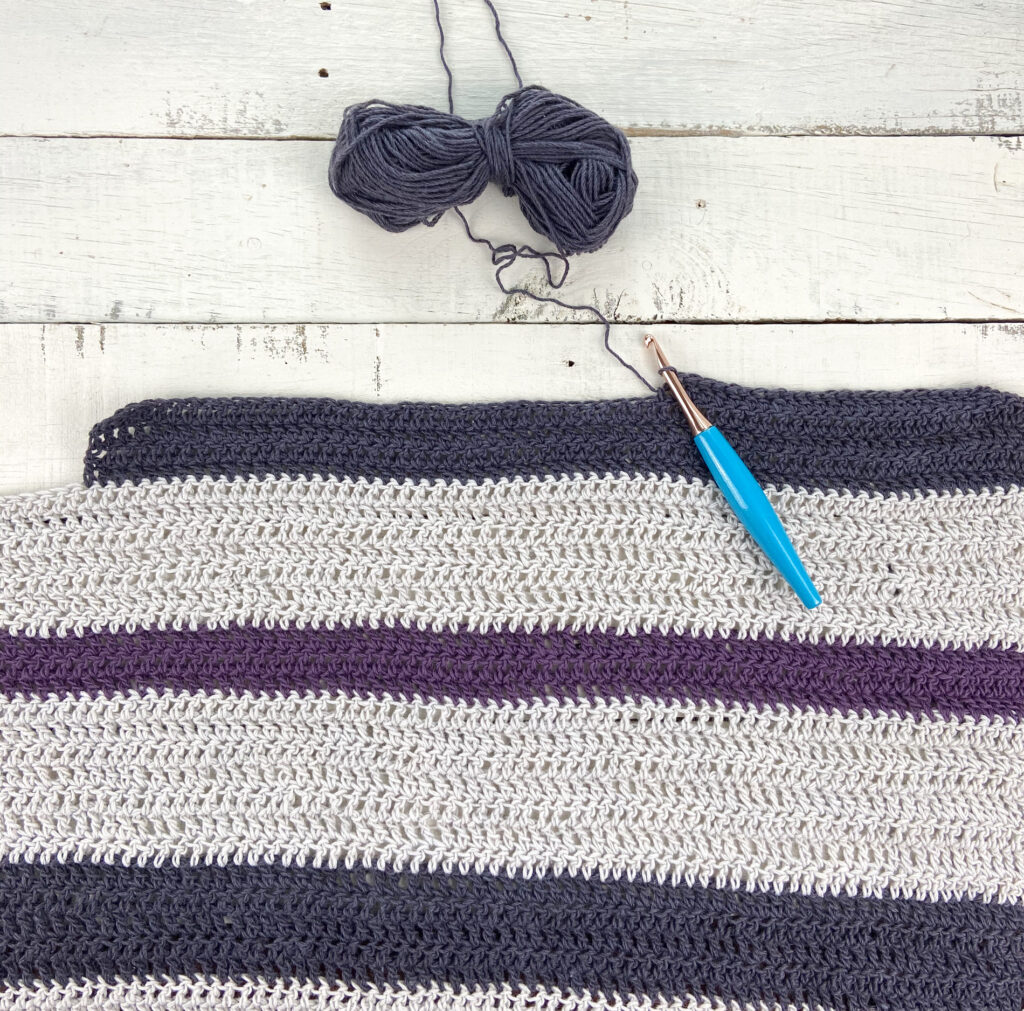 start of first poncho panel