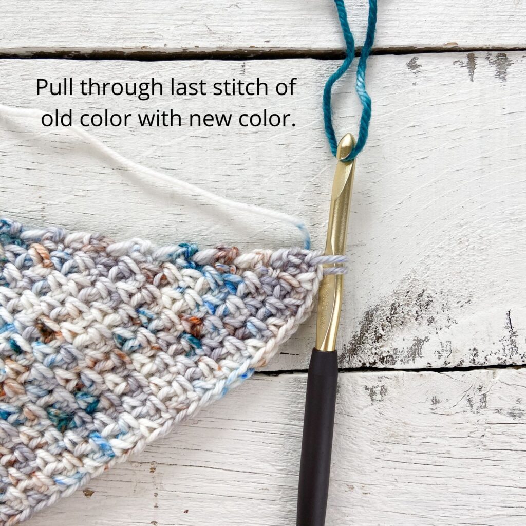 how to change colors in crochet