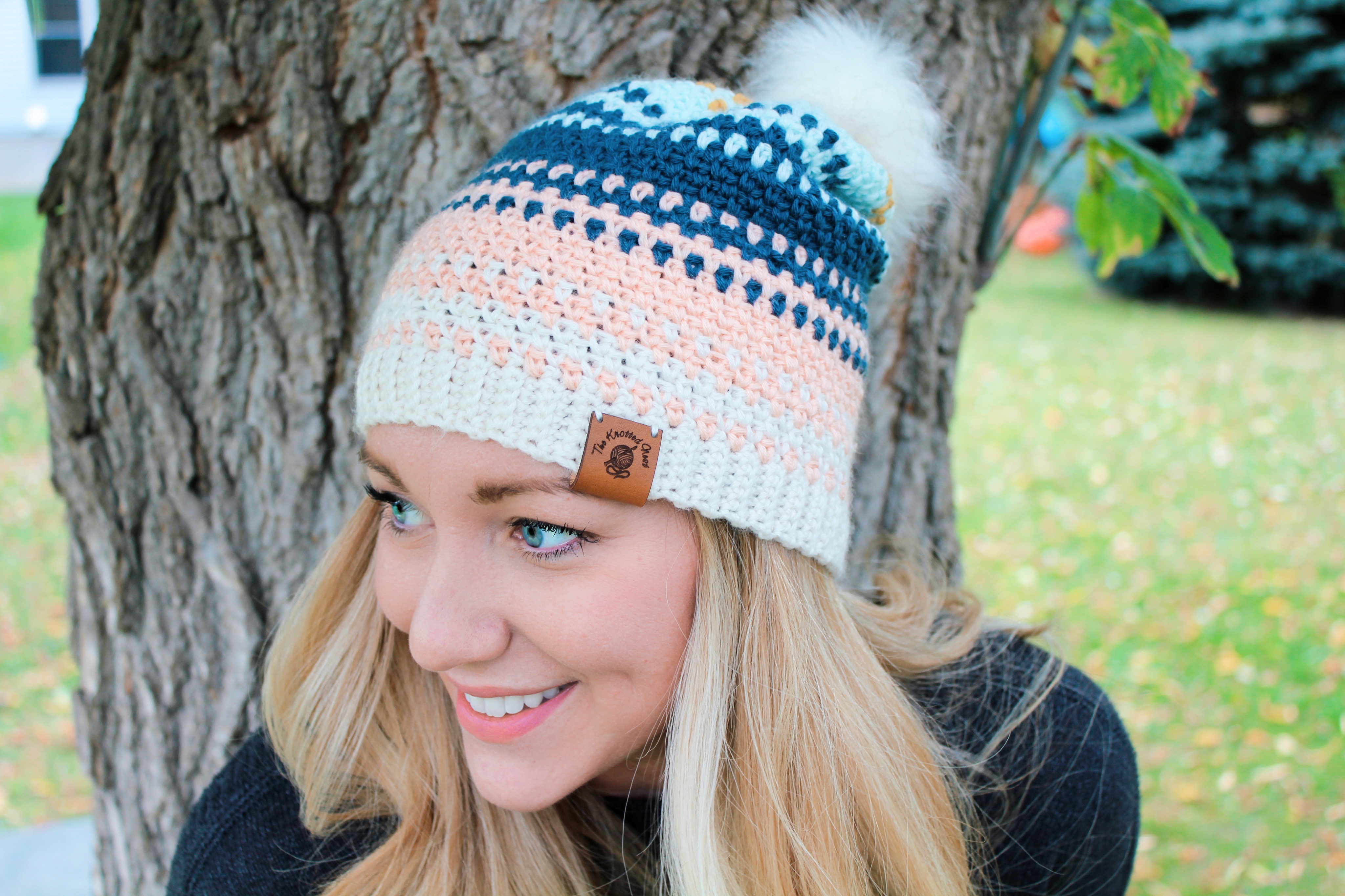 Color fade crochet hat