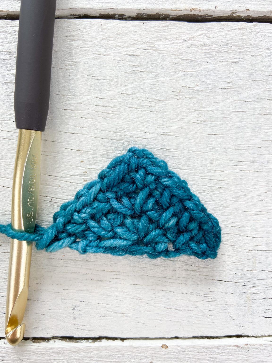 Brooklyn Crochet Triangle Scarf Free Pattern - The Knotted Nest