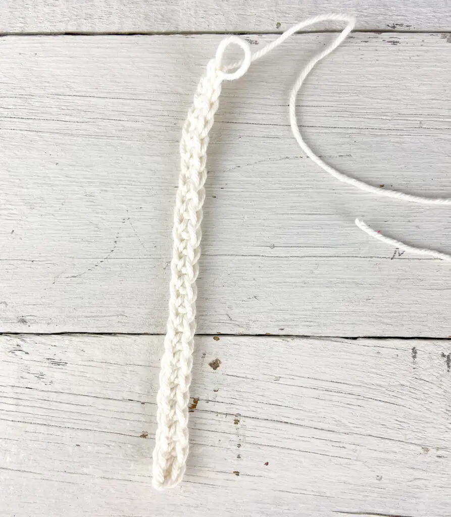 crochet garland stripe