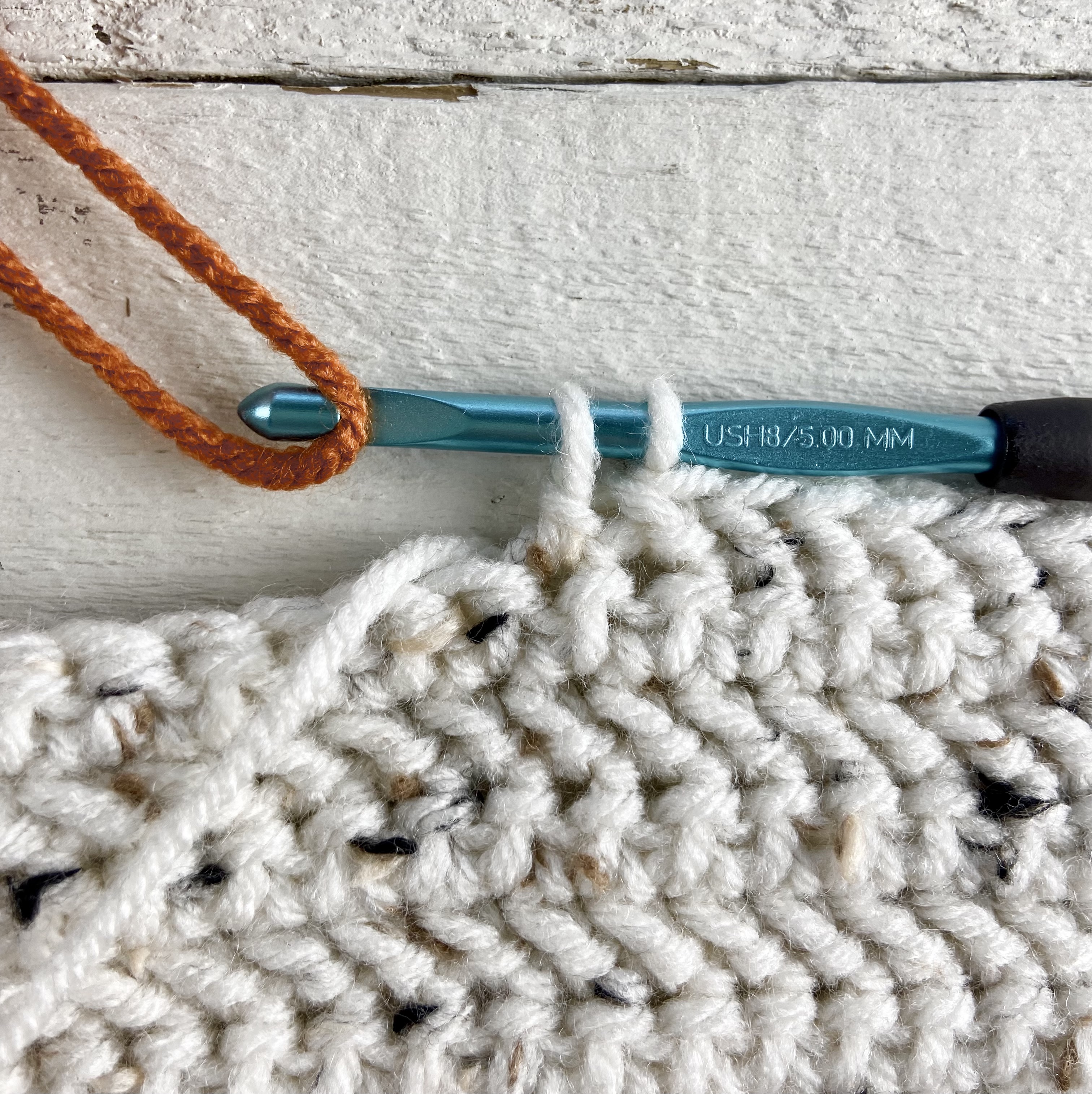 Crochet Pumpkin Pillow. Pull through with Orange