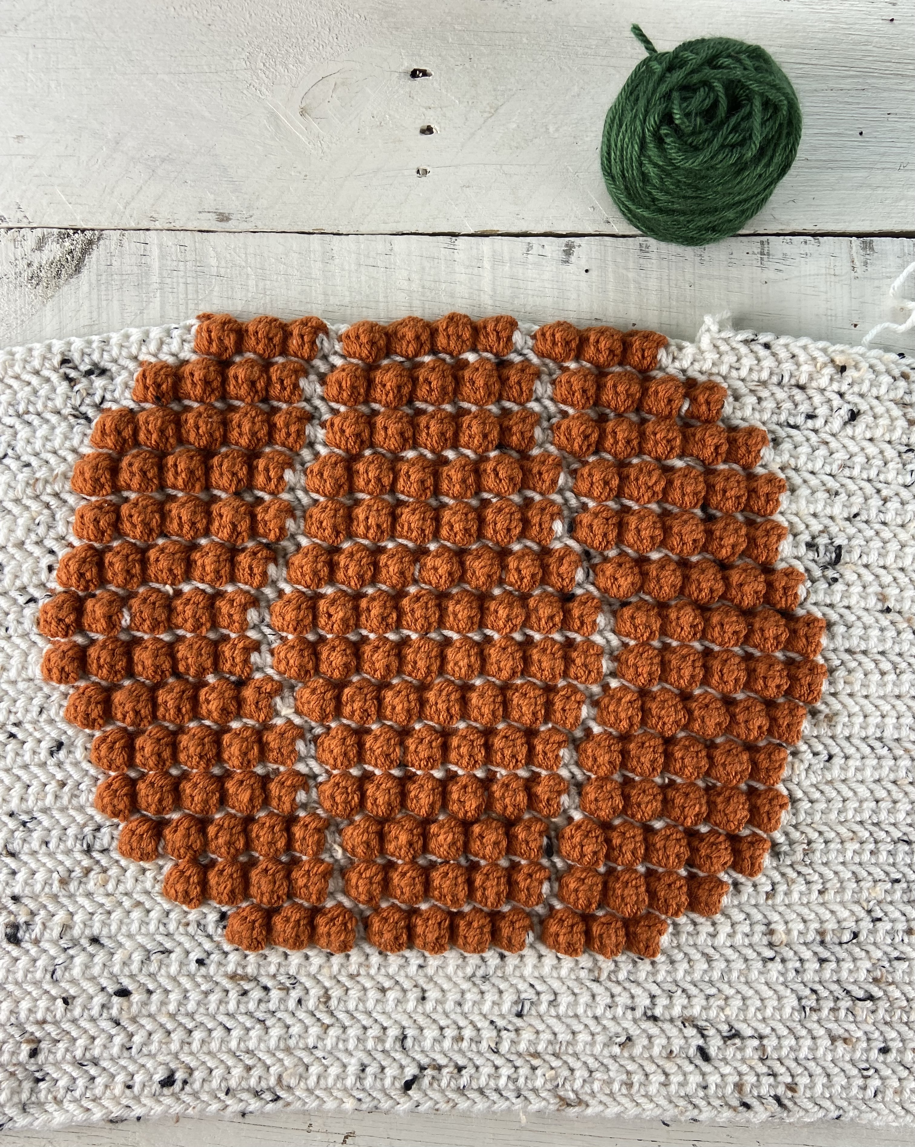 Bobble rows complete.