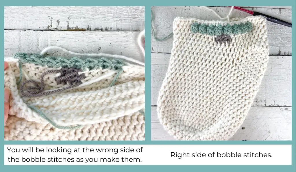 Bobble Christmas tree rows