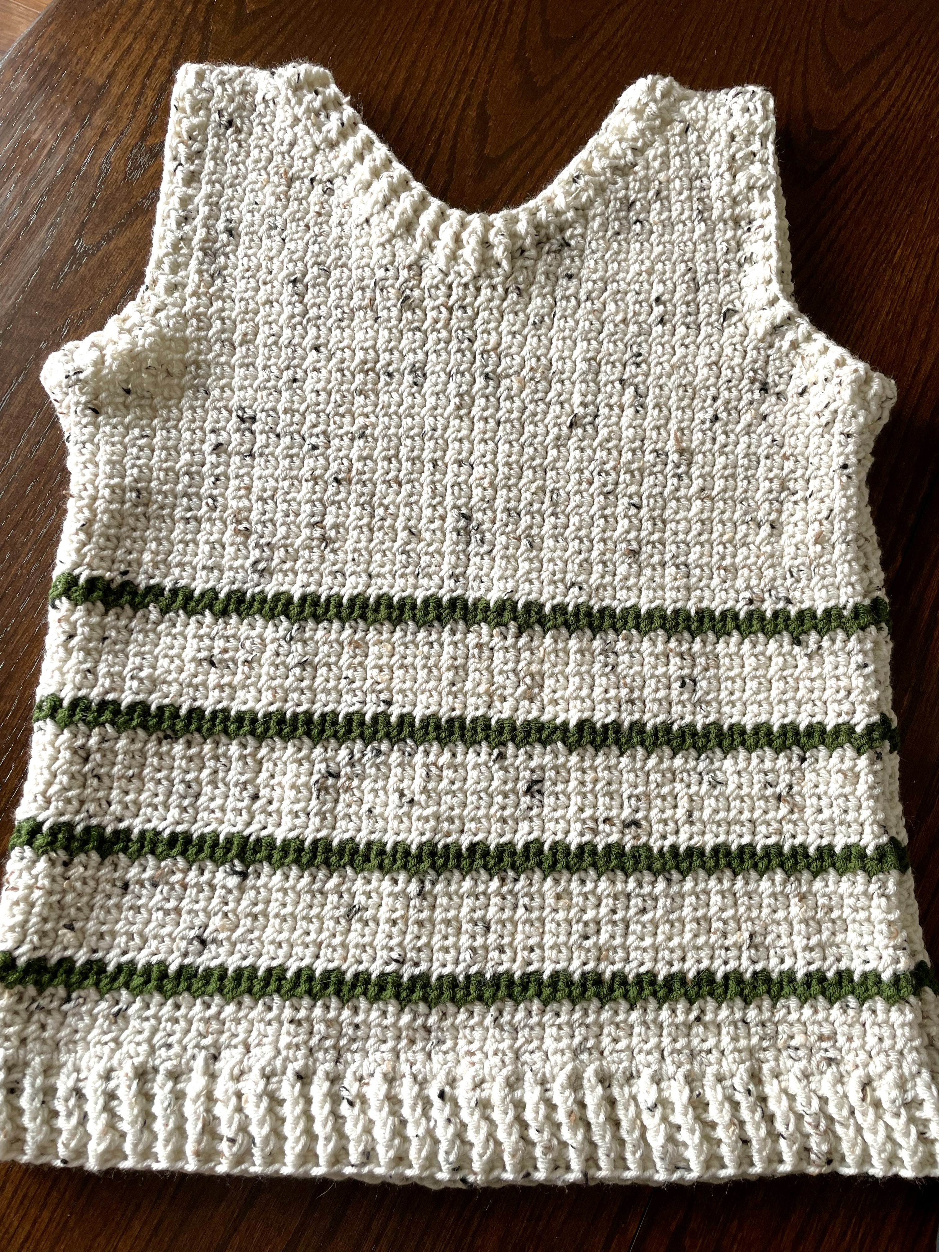striped crochet sweater
