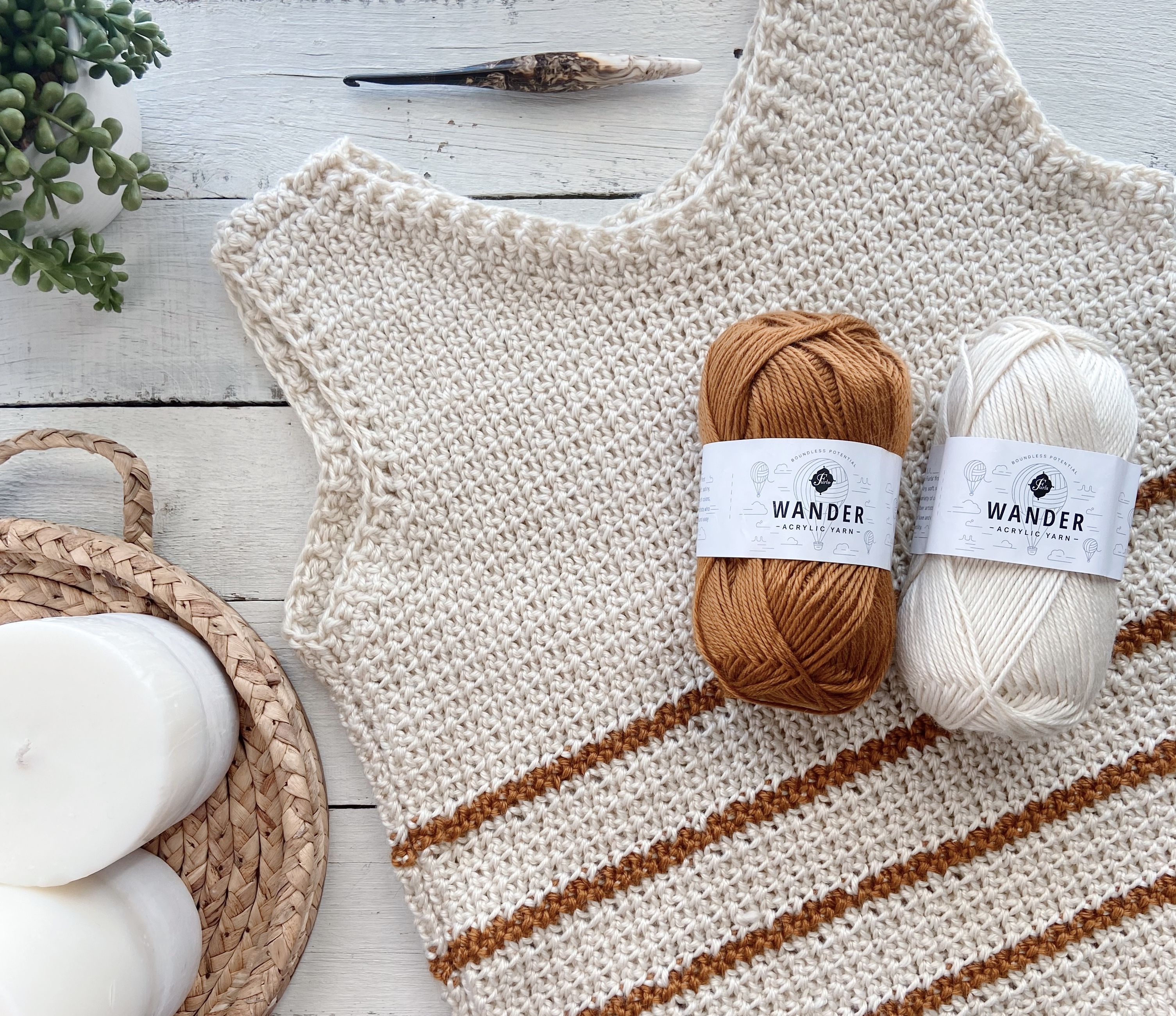 striped crochet tank top pattern