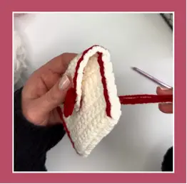 how to sew the valentine envelope shut