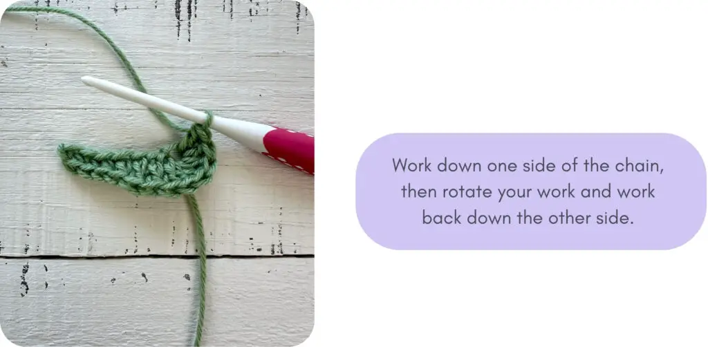 how to crochet a leaf part 1