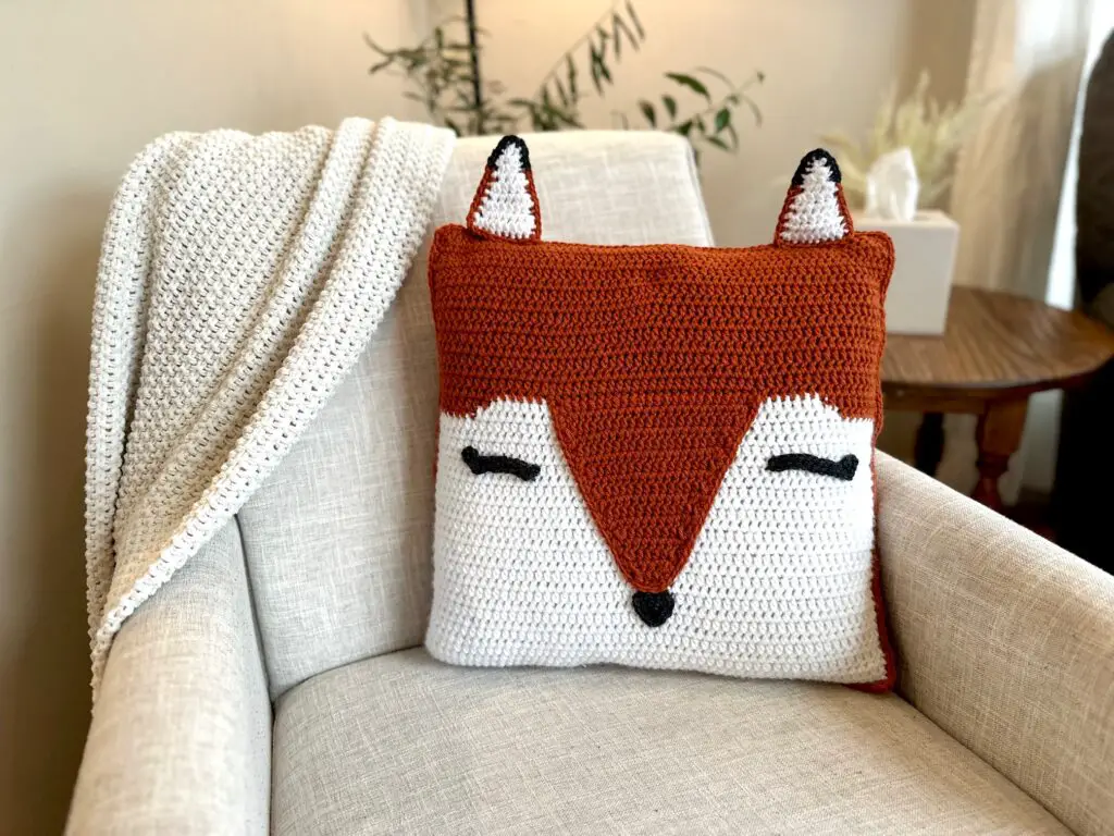 pillow on a chair