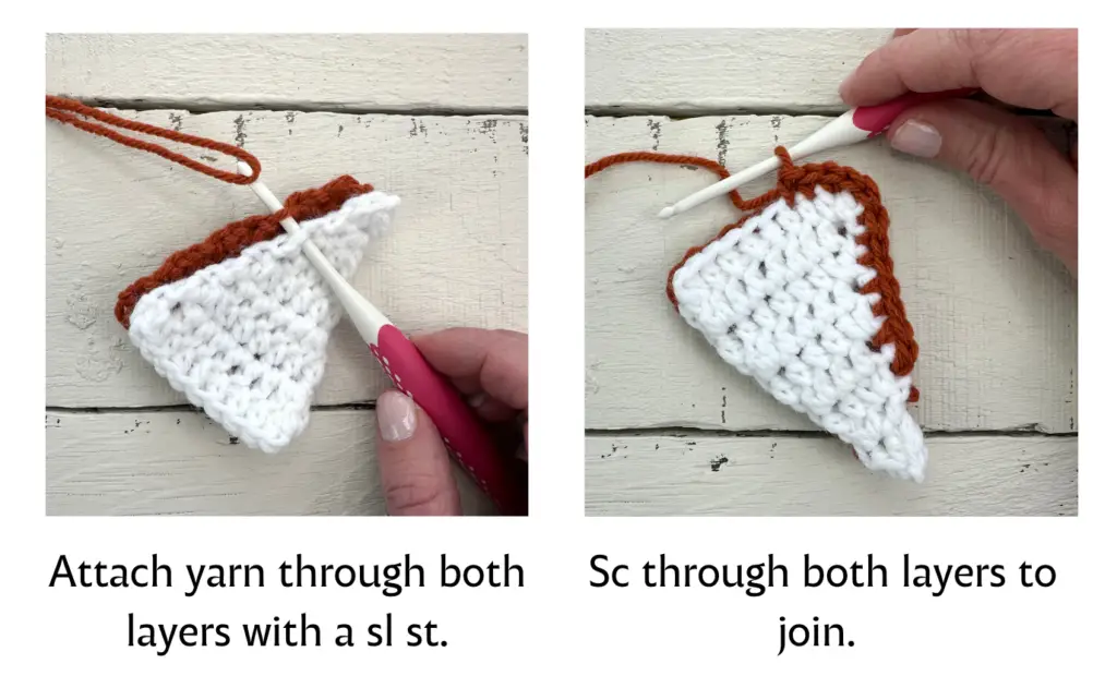 how to join the fox ear triangles