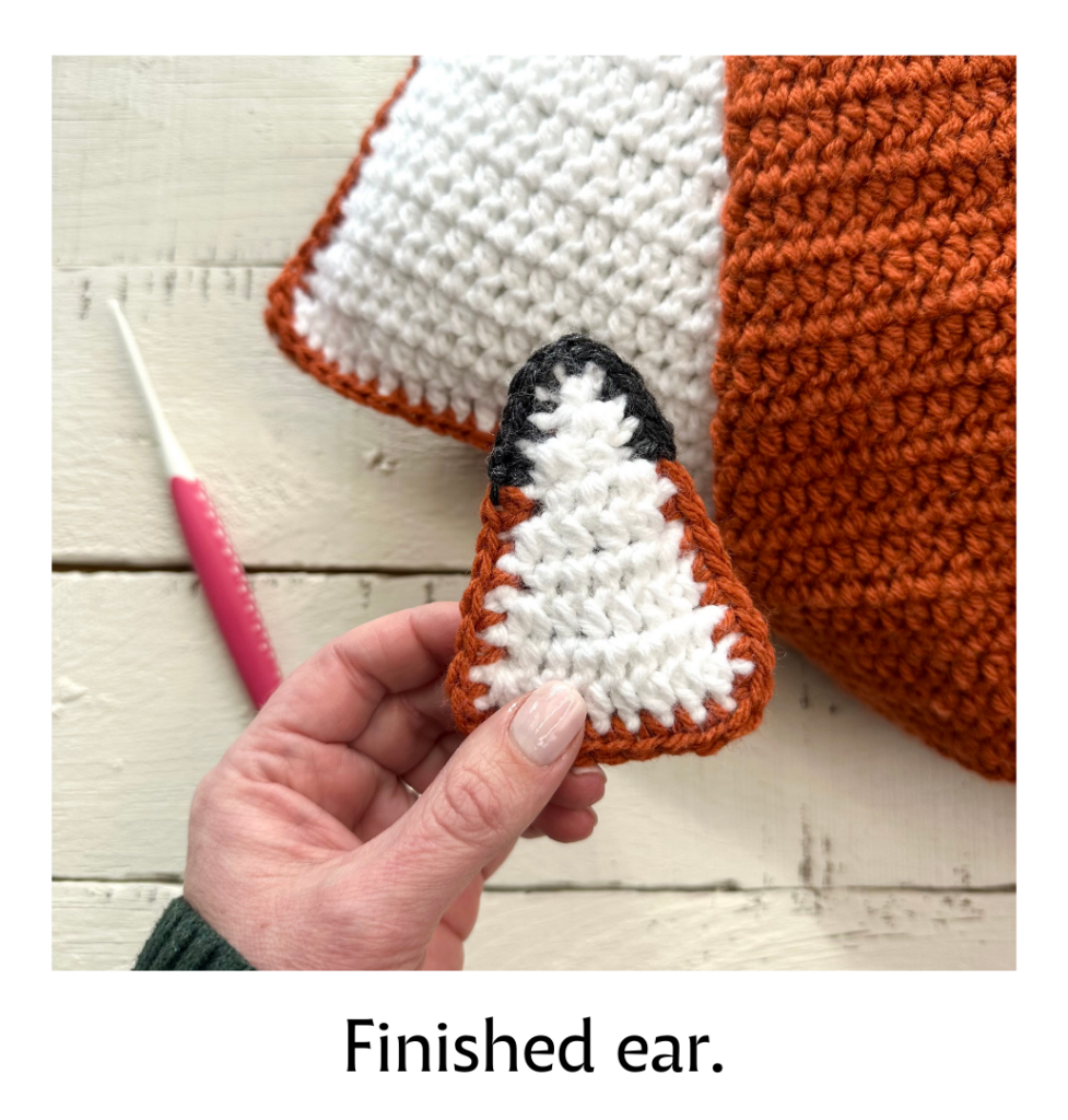 Finished fox ear