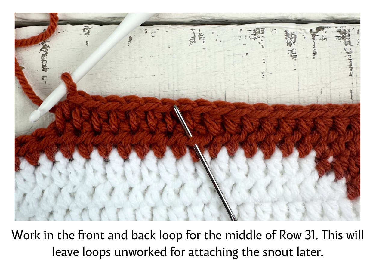 the unworked loops of row 31