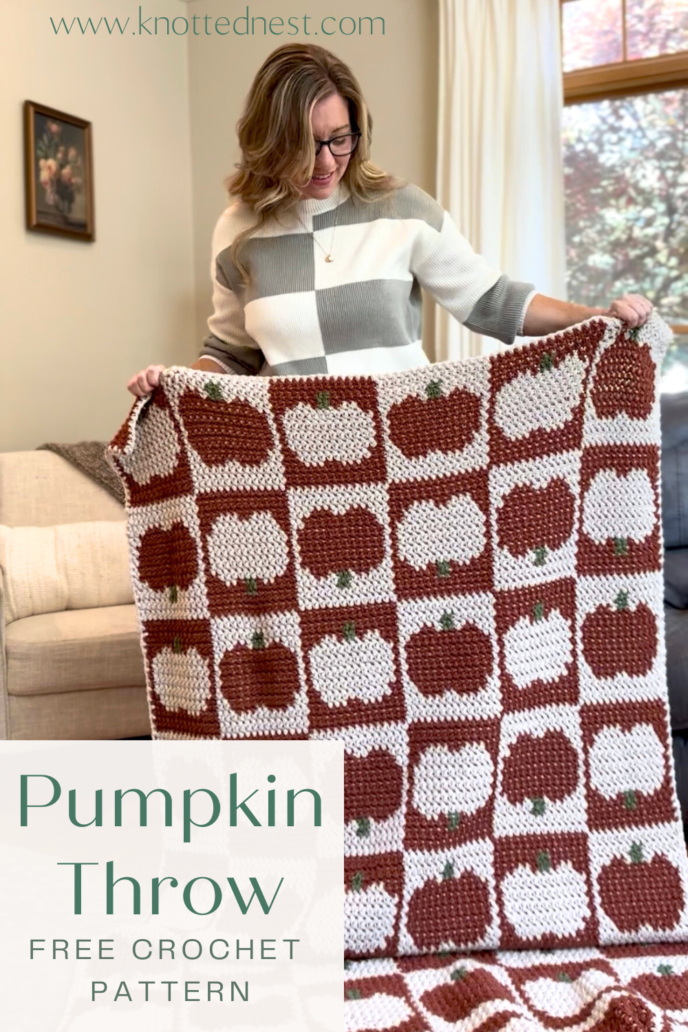 crochet pumpkin blanket pattern
