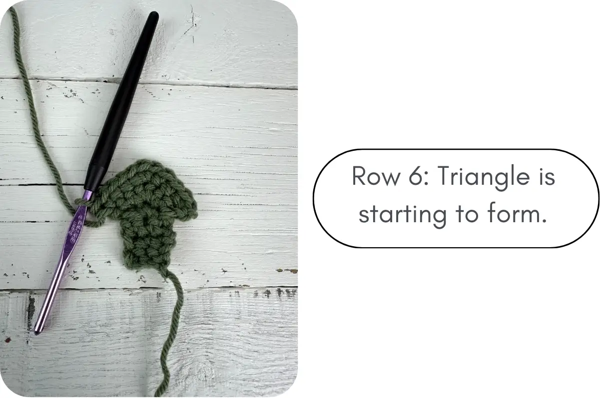 bottom triangle of the christmas tree